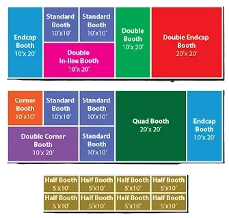 Exhibitor Booth Pricing Chart